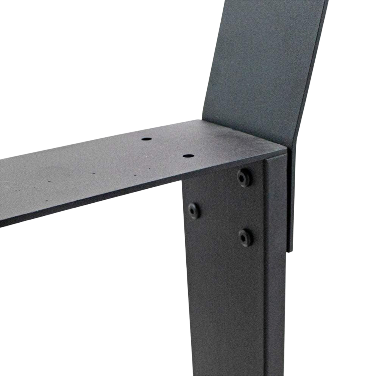 Bankgestell | Abnehmbare Rückenlehne | Stahl | Schwarz | 40x78,5cm | Kufen