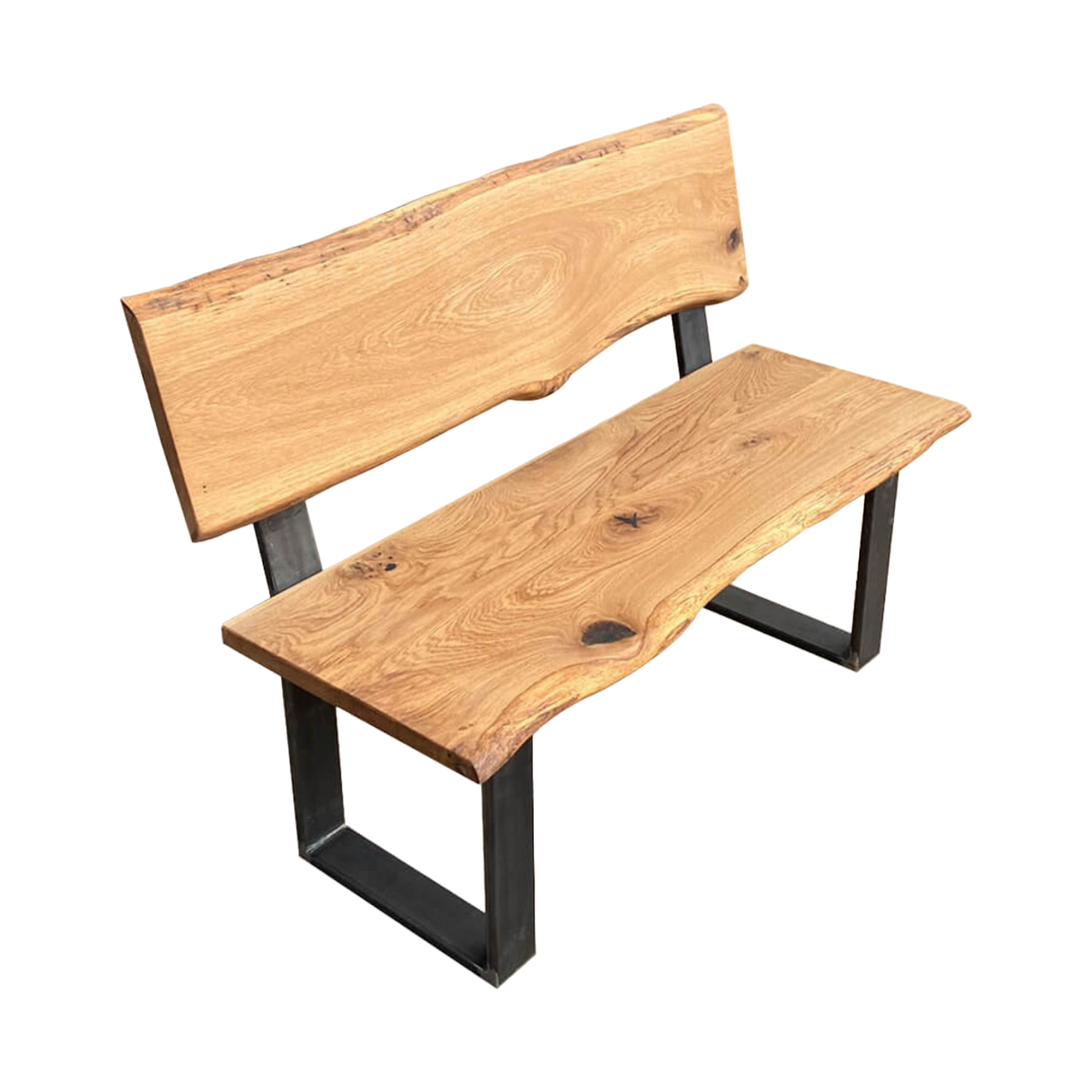 Bankgestell | Abnehmbare Rückenlehne | Stahl | Schwarz | 40x78,5cm | Kufen