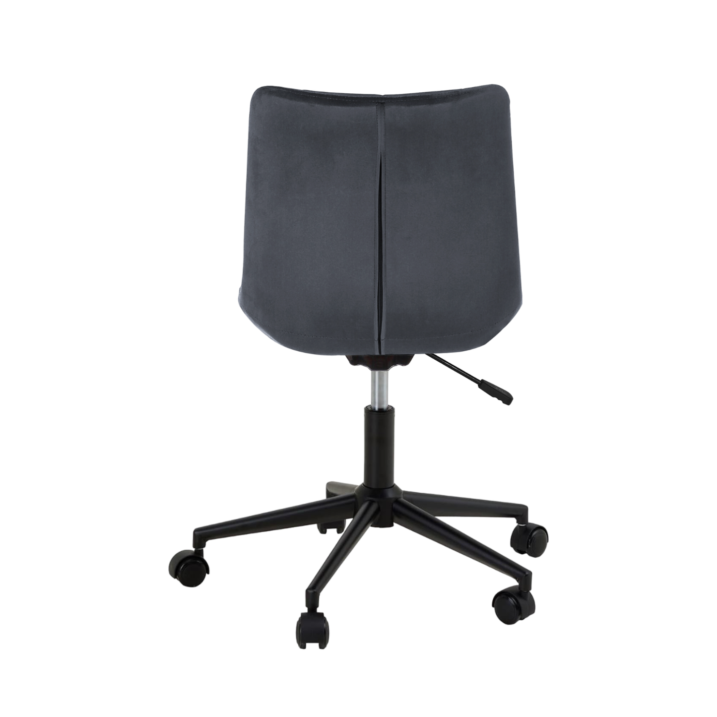 Bürostuhl | Samtbezug | Dunkelgrau | 53x60cm | Rollen | Schreibtischstuhl