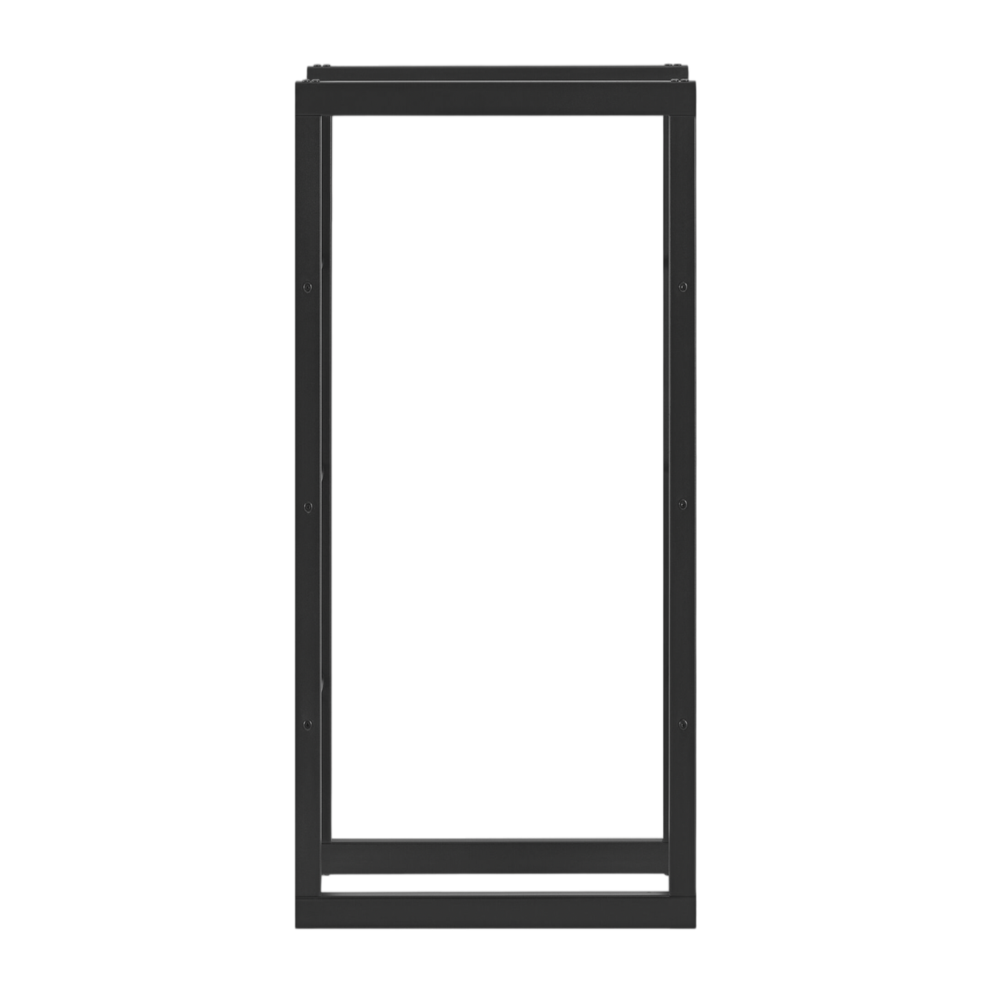STADO® | Kaminholzregal | Stahl | Schwarz | 60x150x25cm | Feuerholzregal | Brennholz