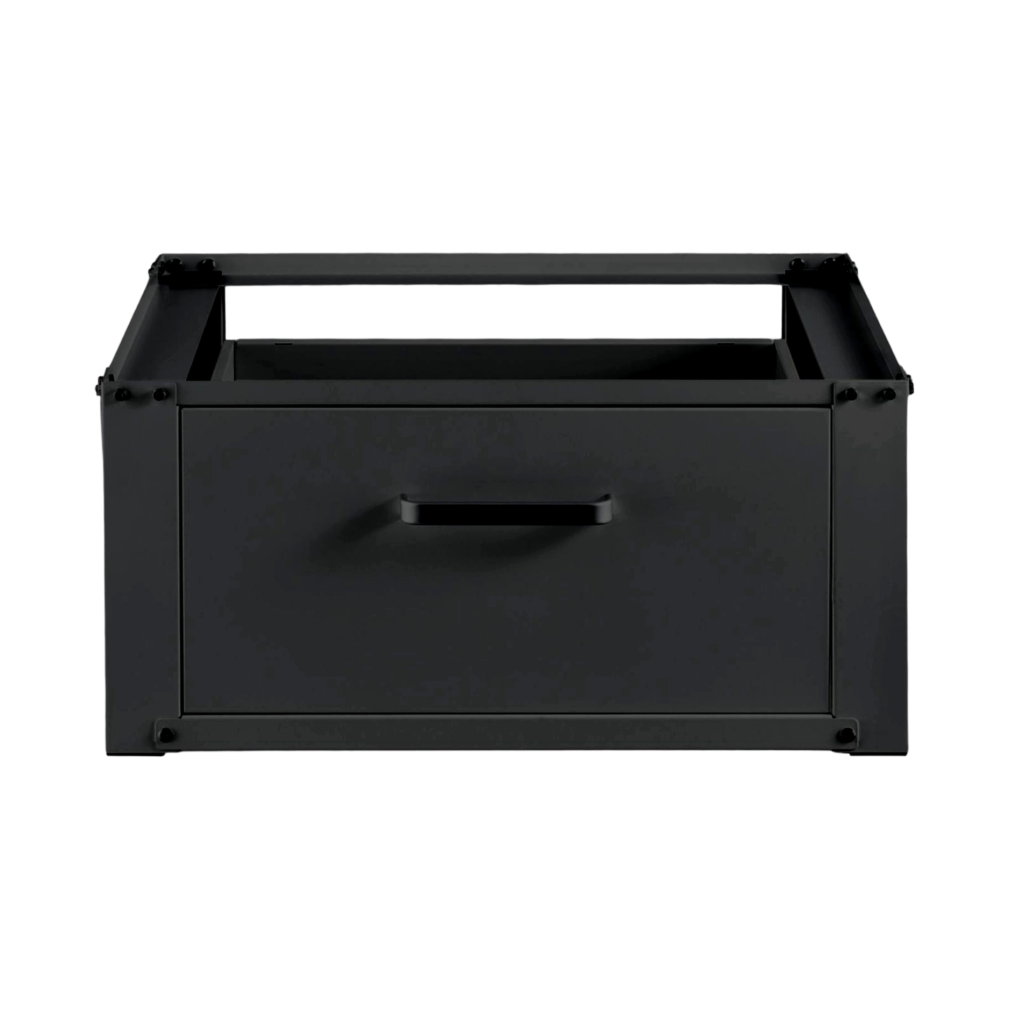 STADO® | Untergestell für Waschmaschine | Ausziehbar | Schwarz | Schublade | Trockner