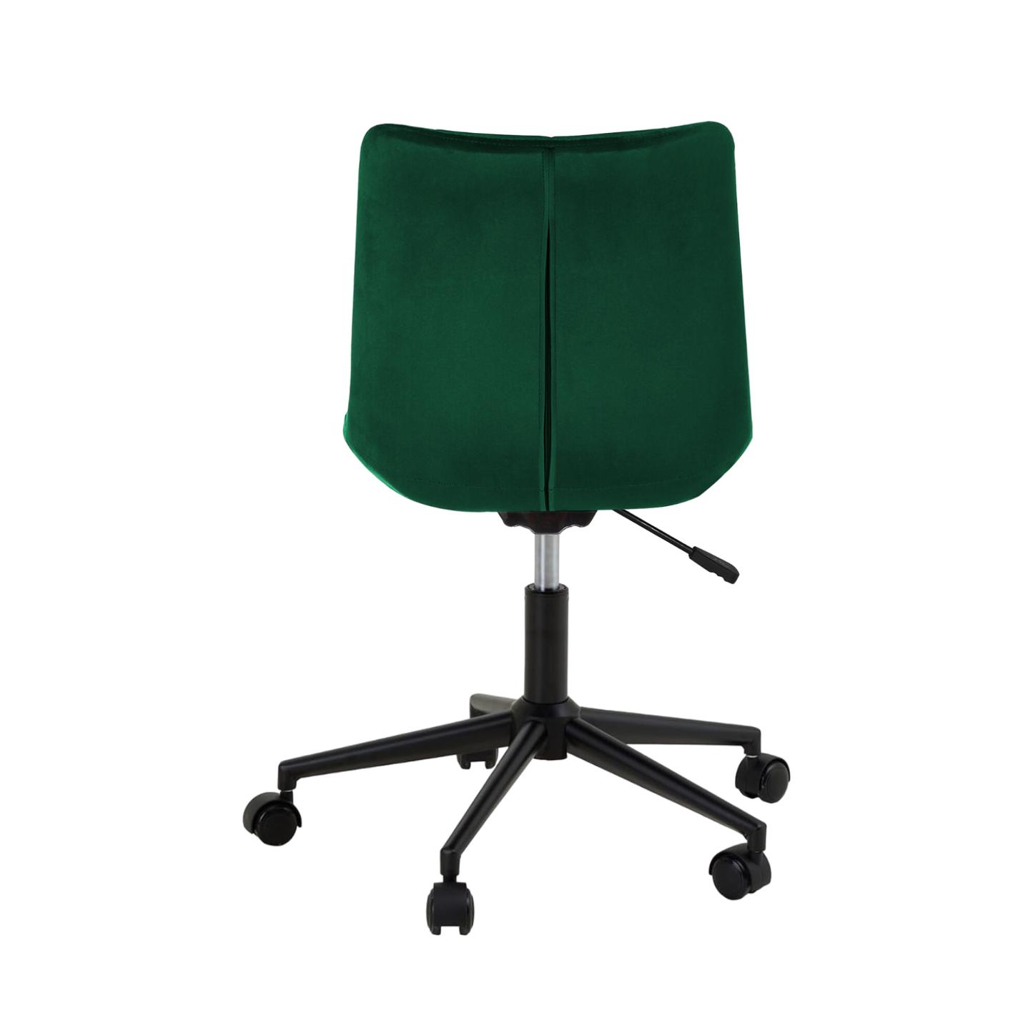 Bürostuhl | Samtbezug | Dunkelgrün | 53x60cm | Rollen | Schreibtischstuhl