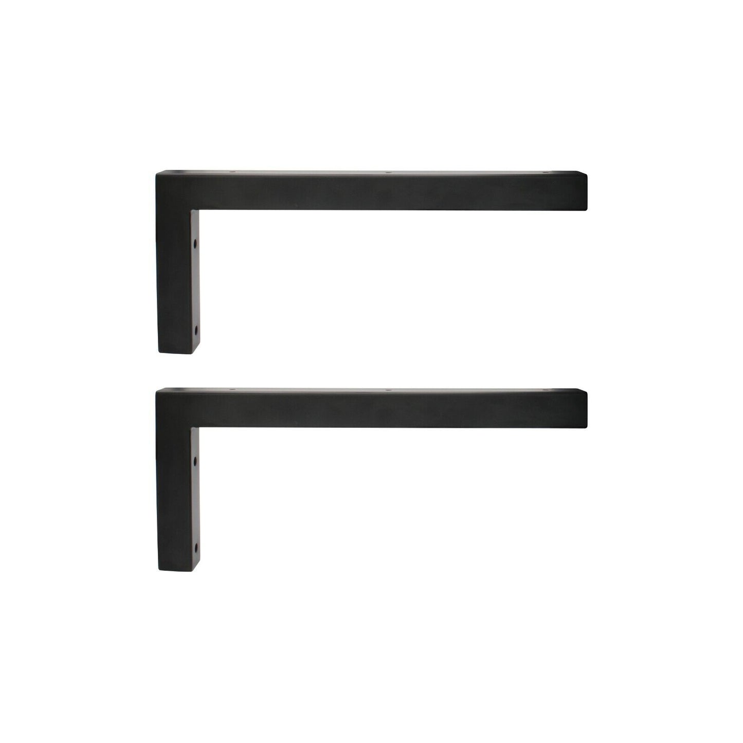 Wandkonsole | 2 Stück | Schwarz | 350x150mm | Konsolenträger | Wandhalterung | L-Form
