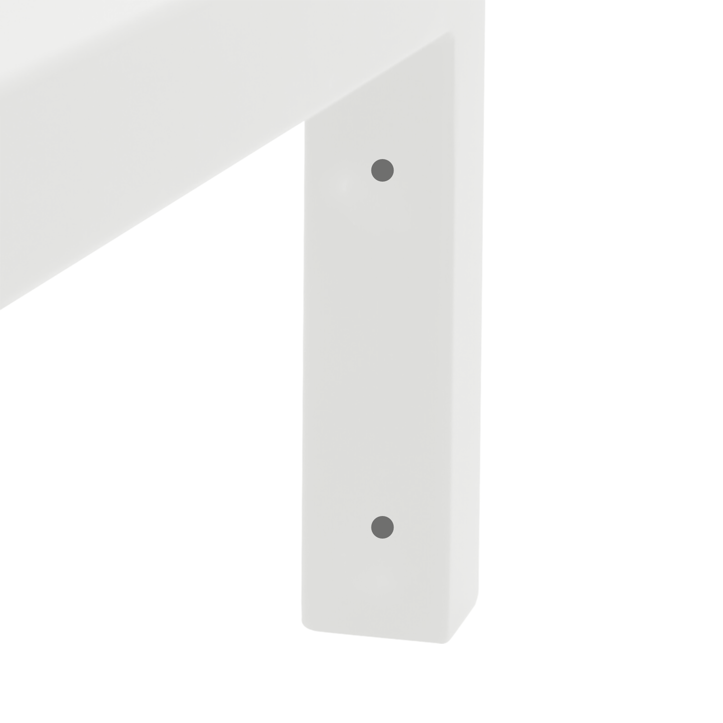 Wandkonsole | 2 Stück | Weiß | 450x150mm | Konsolenträger | Wandhalterung | L-Form