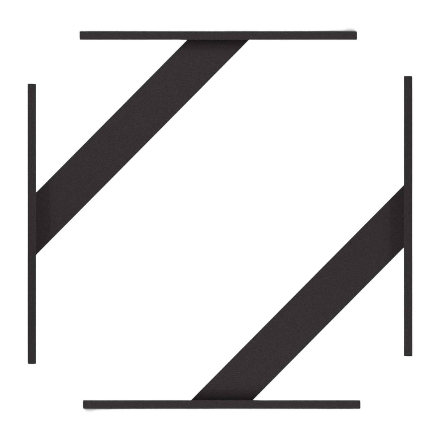 Wandkonsole | 2 Stück | Aluminium | Schwarz | 240x240mm | Halterung | Regal