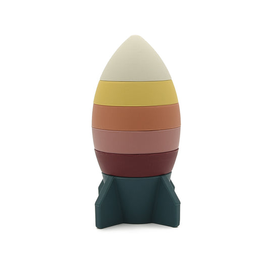 Stapelturm | Rakete| Silikon | Kinder | Spielzeug