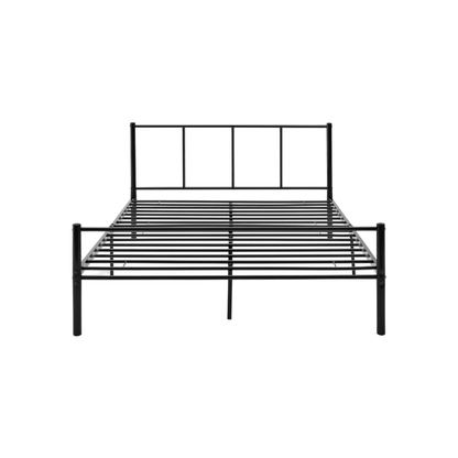 Bettgestell | Lattenrost | Schwarz | 160x200cm | Metallgestell | Bettrahmen