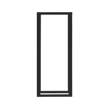 Kaminholzregal | Stahl | Schwarz | 40x100x25cm | Feuerholzregal | Brennholz