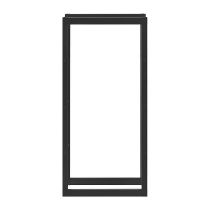 STADO® | Kaminholzregal | Stahl | Schwarz | 60x150x25cm | Feuerholzregal | Brennholz