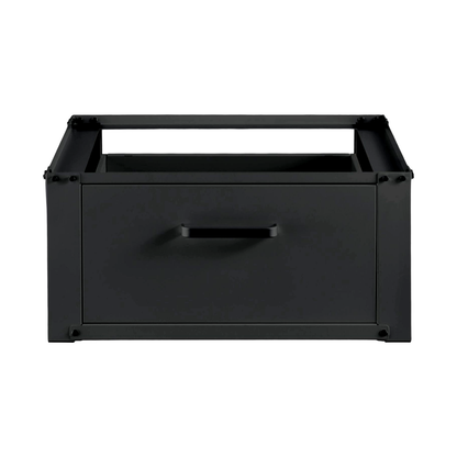 STADO® | Untergestell für Waschmaschine | Ausziehbar | Schwarz | Schublade | Trockner