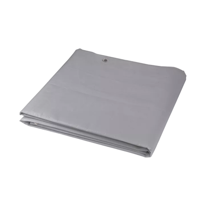 Abdeckplane | Polyethylen | Grau | 180 g/m2 | 1,5x6m | Gewebeplane | Schutz