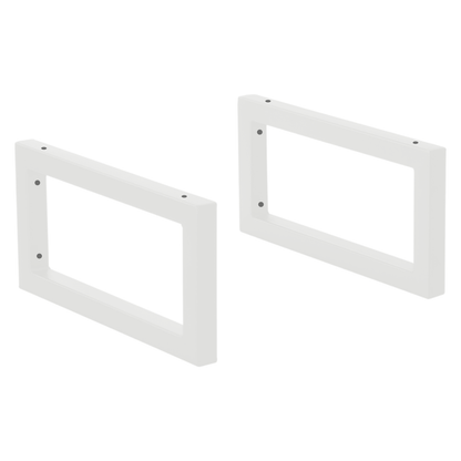 Wandkonsole | 2 Stück | Weiß | 450x150mm | Konsolenträger | Wandhalterung | Rechteckig