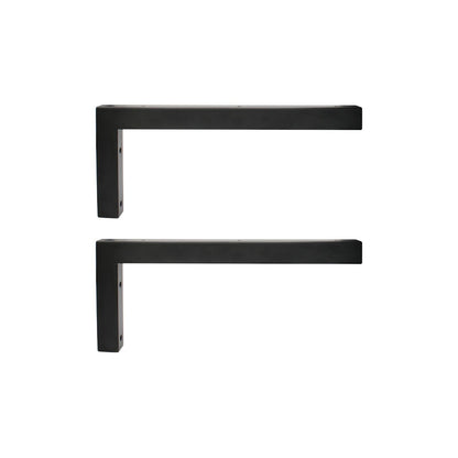 Wandkonsole | 2 Stück | Schwarz | 400x150mm | Konsolenträger | Wandhalterung