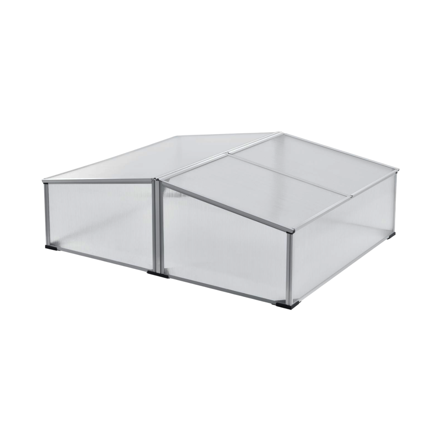 Frühbeet | Aluminium | 100x120x40cm | Beetkasten | Gewächshaus | Treibhaus