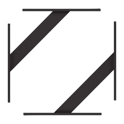 Wandkonsole | 2 Stück | Aluminium | Schwarz | 240x240mm | Halterung | Regal